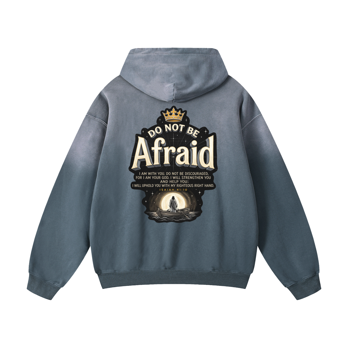 Dont be Afraid Heavyweight Sunfade Oversized Hoodie