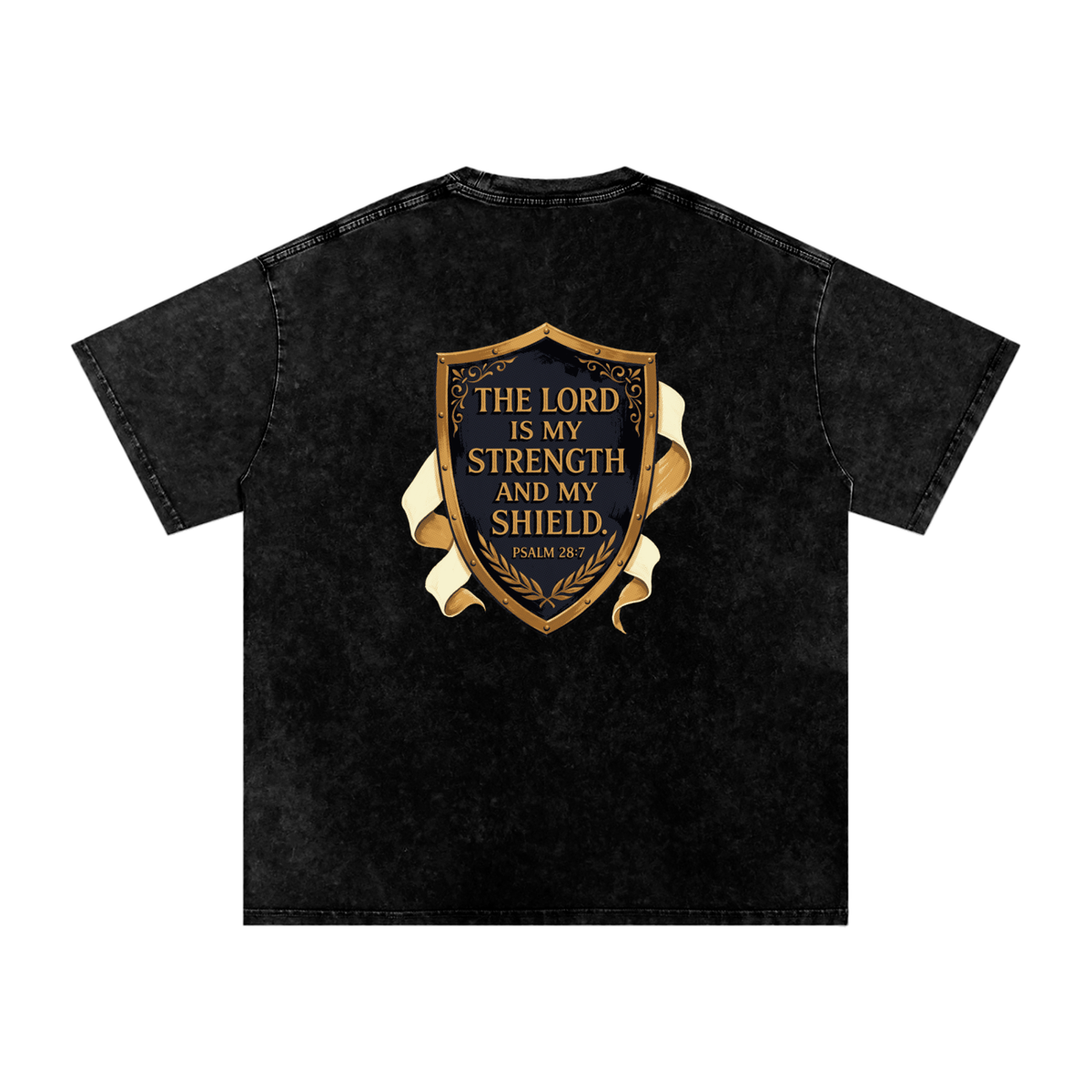 Shield Snow Washed Oversized Cotton T-Shirt