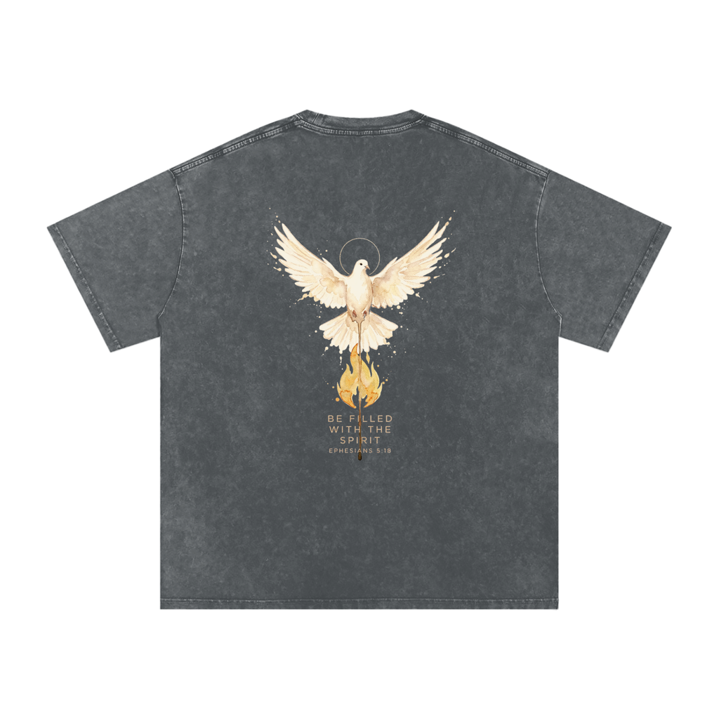 Be filled Snow Washed Oversized Cotton T-Shirt