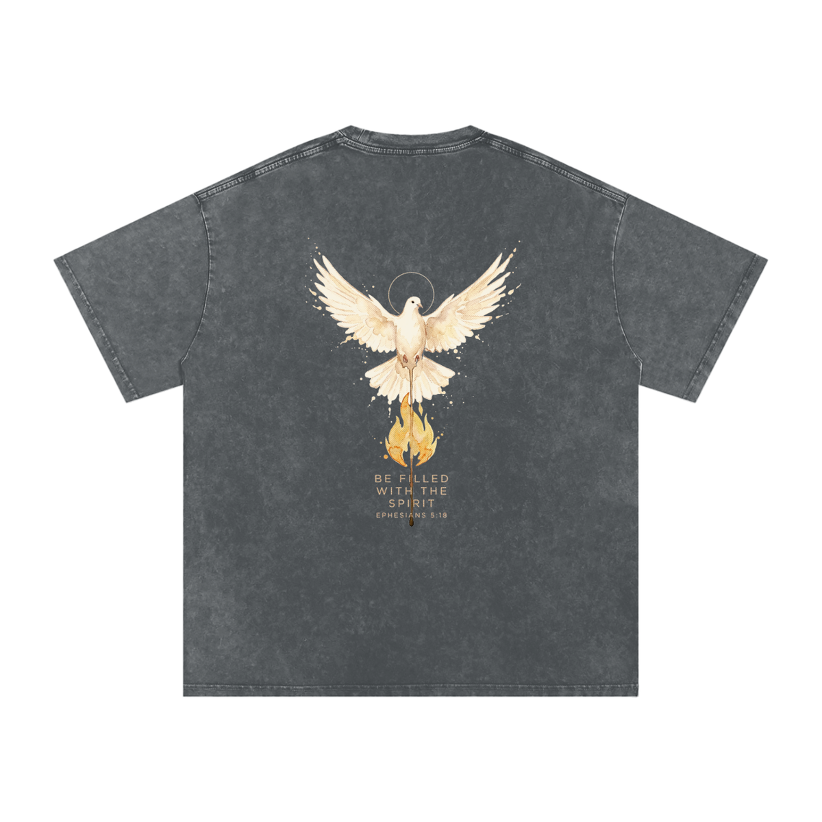 Be filled Snow Washed Oversized Cotton T-Shirt