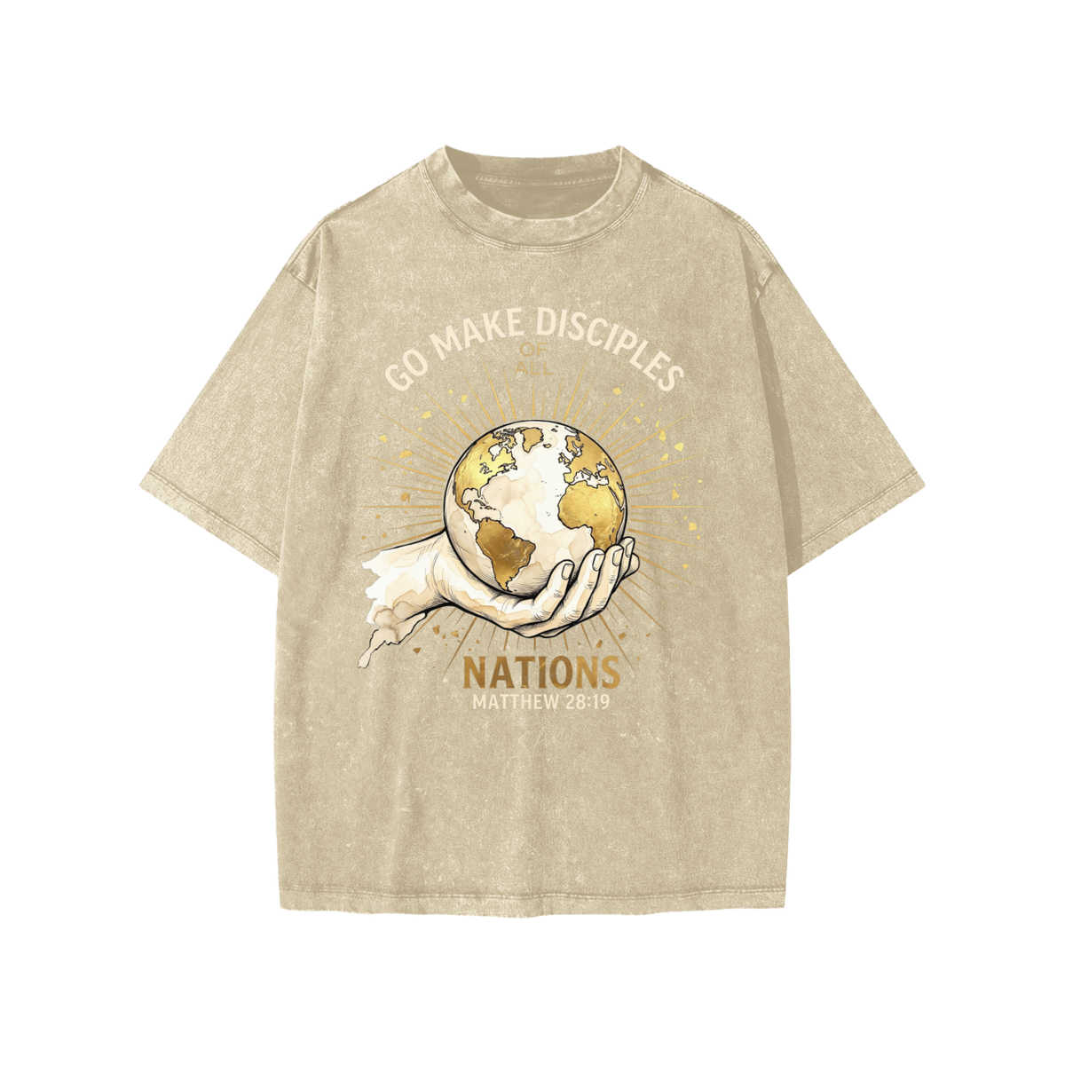 Go Make Disciples Snow Washed Kids' T-Shirt
