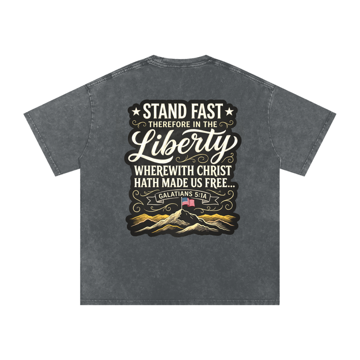 Liberty Snow Washed Oversized Cotton T-Shirt