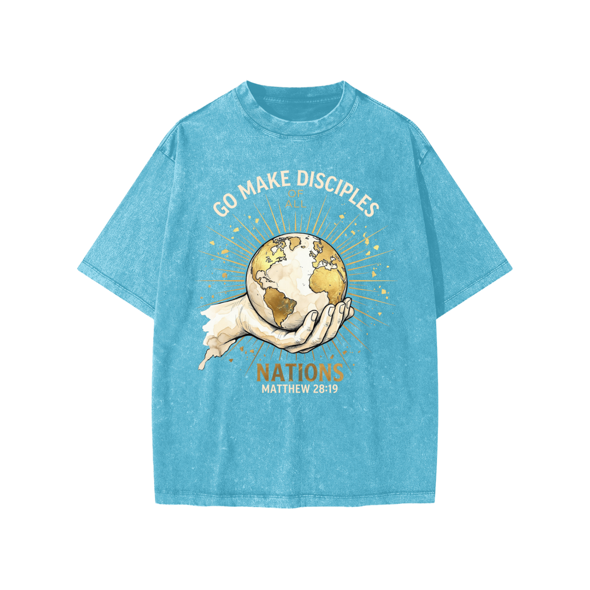 Go Make Disciples Snow Washed Kids' T-Shirt
