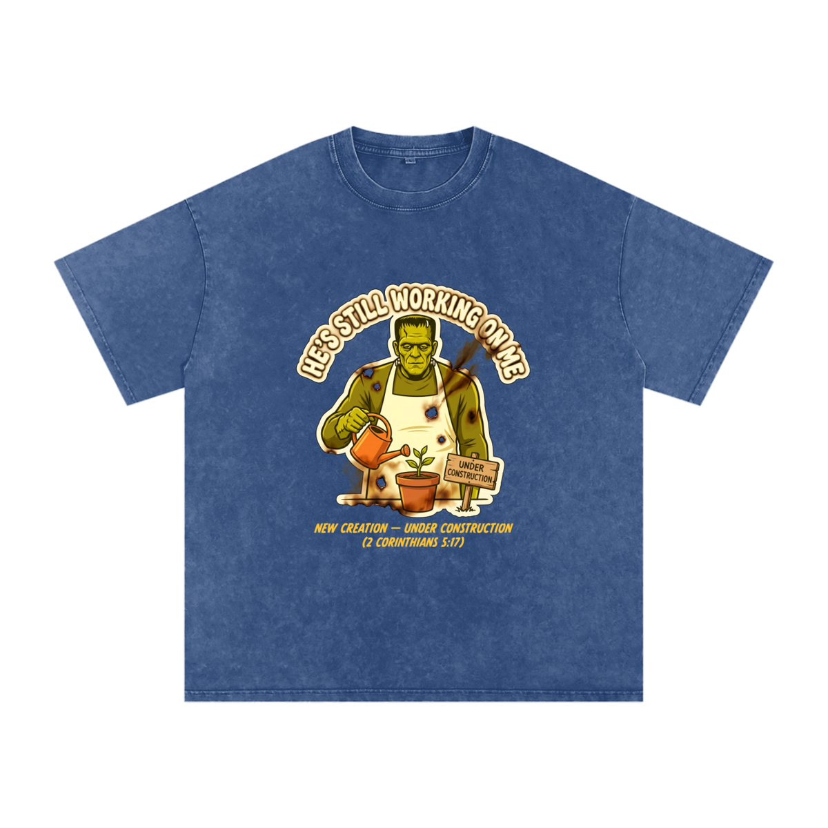 Franky Snow Washed Oversized Cotton T-Shirt
