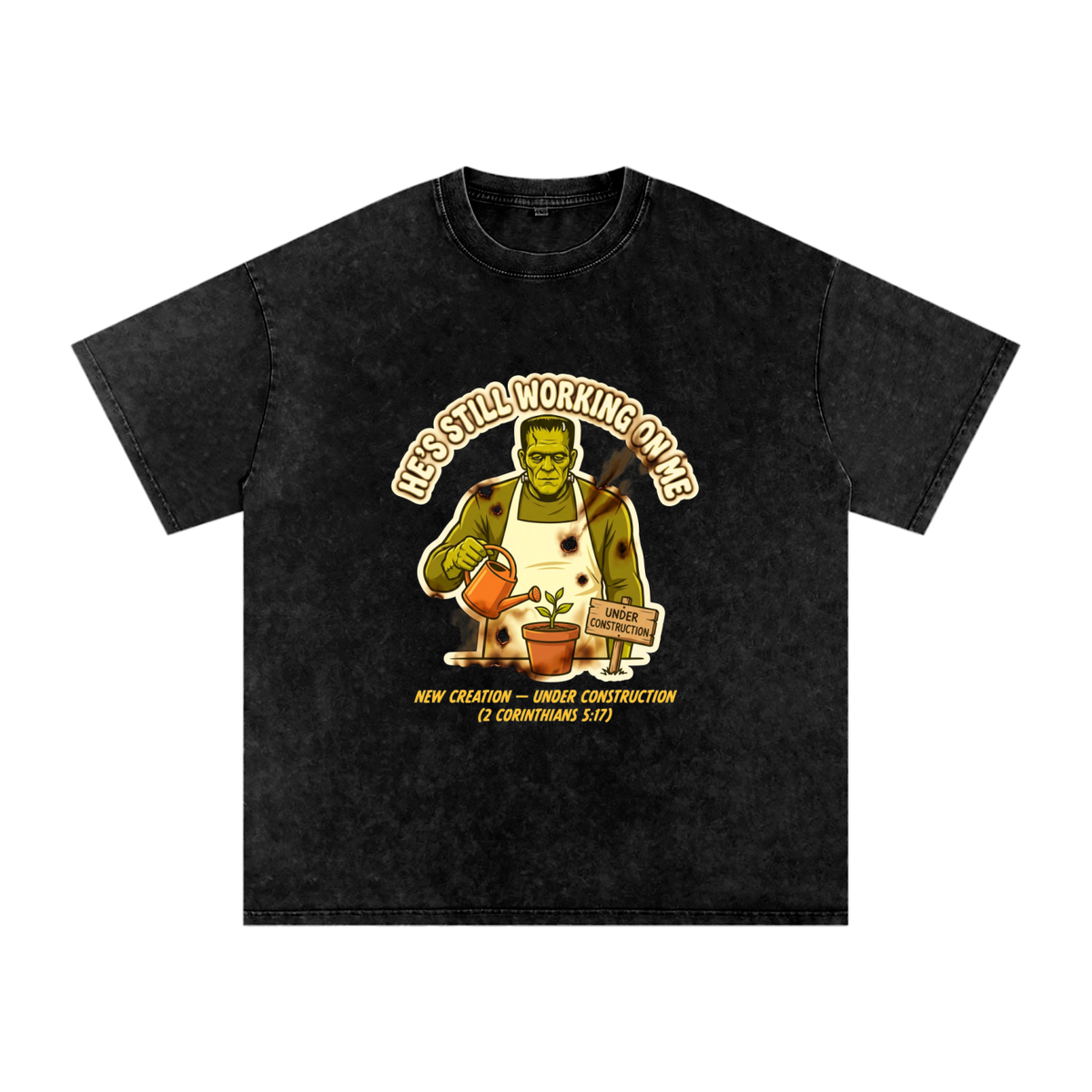 Franky Snow Washed Oversized Cotton T-Shirt