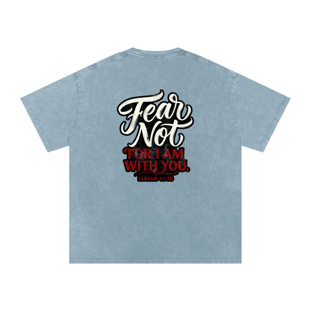 Snow Washed Oversized Cotton T-Shirt
