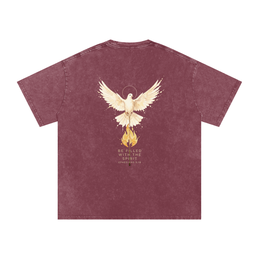 Be filled Snow Washed Oversized Cotton T-Shirt