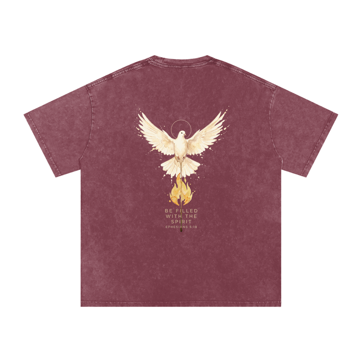 Be filled Snow Washed Oversized Cotton T-Shirt