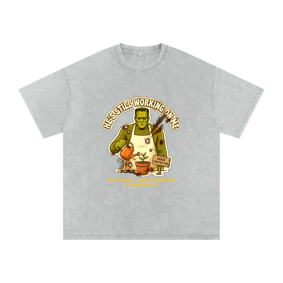Franky Snow Washed Oversized Cotton T-Shirt