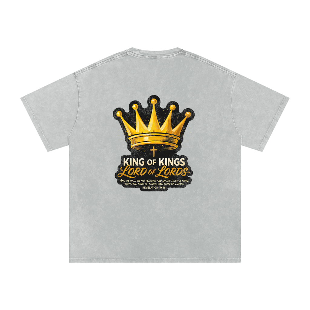 Lord of Lords Snow Washed Oversized Cotton T-Shirt