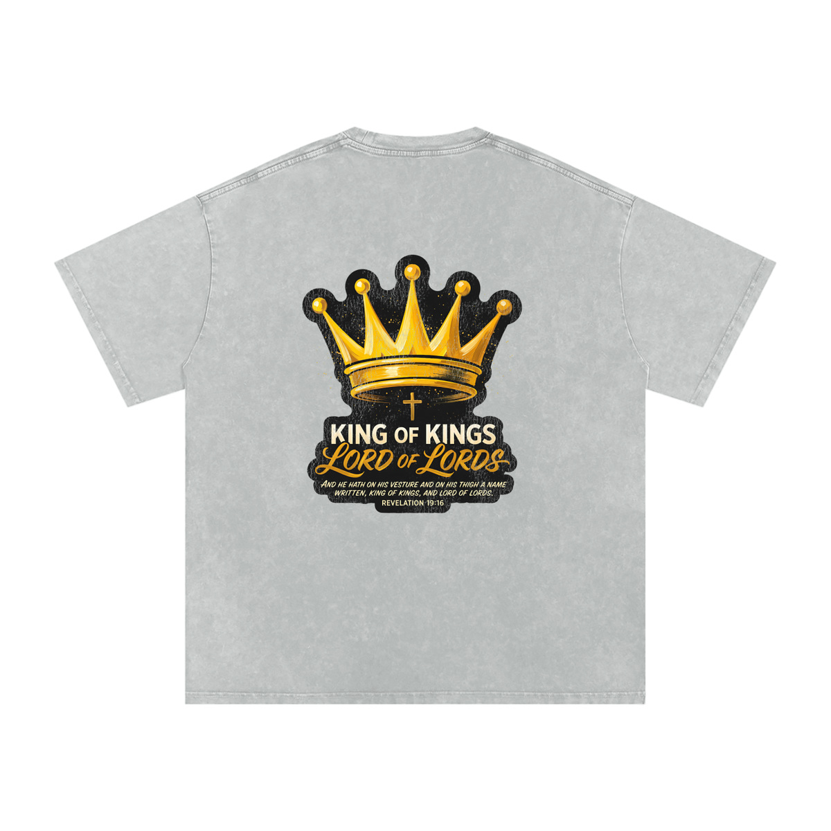 Lord of Lords Snow Washed Oversized Cotton T-Shirt