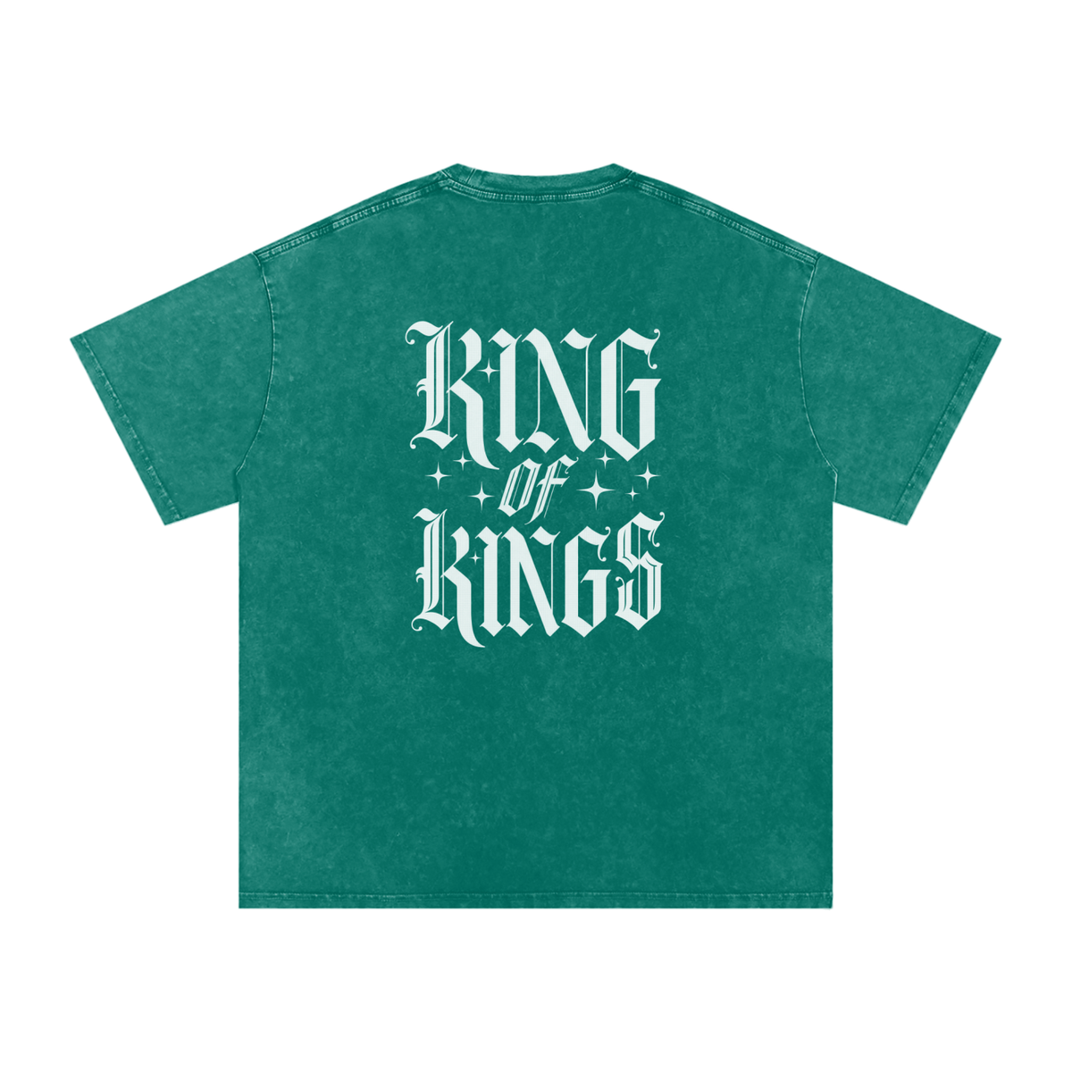 King of Kings Snow Washed Oversized Cotton T-Shirt