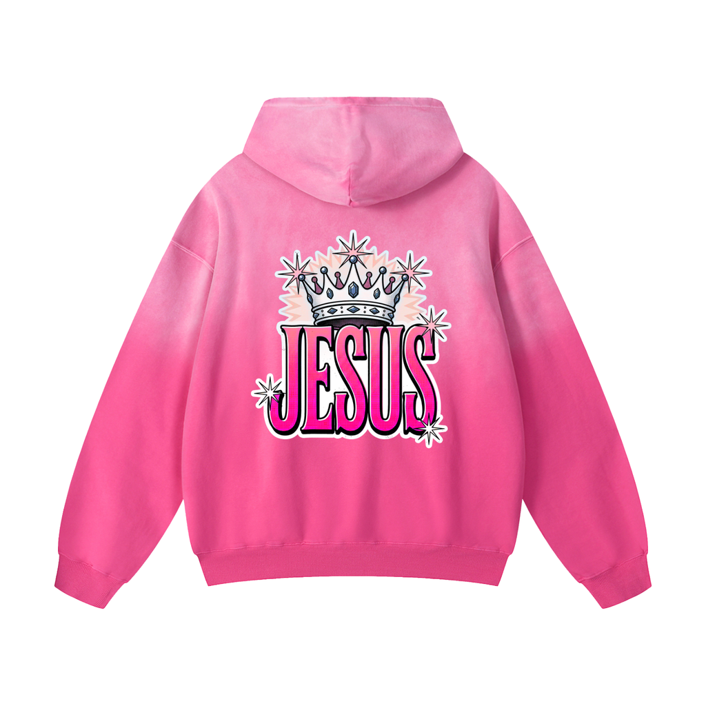 Jesus Heavyweight Sunfade Oversized Hoodie