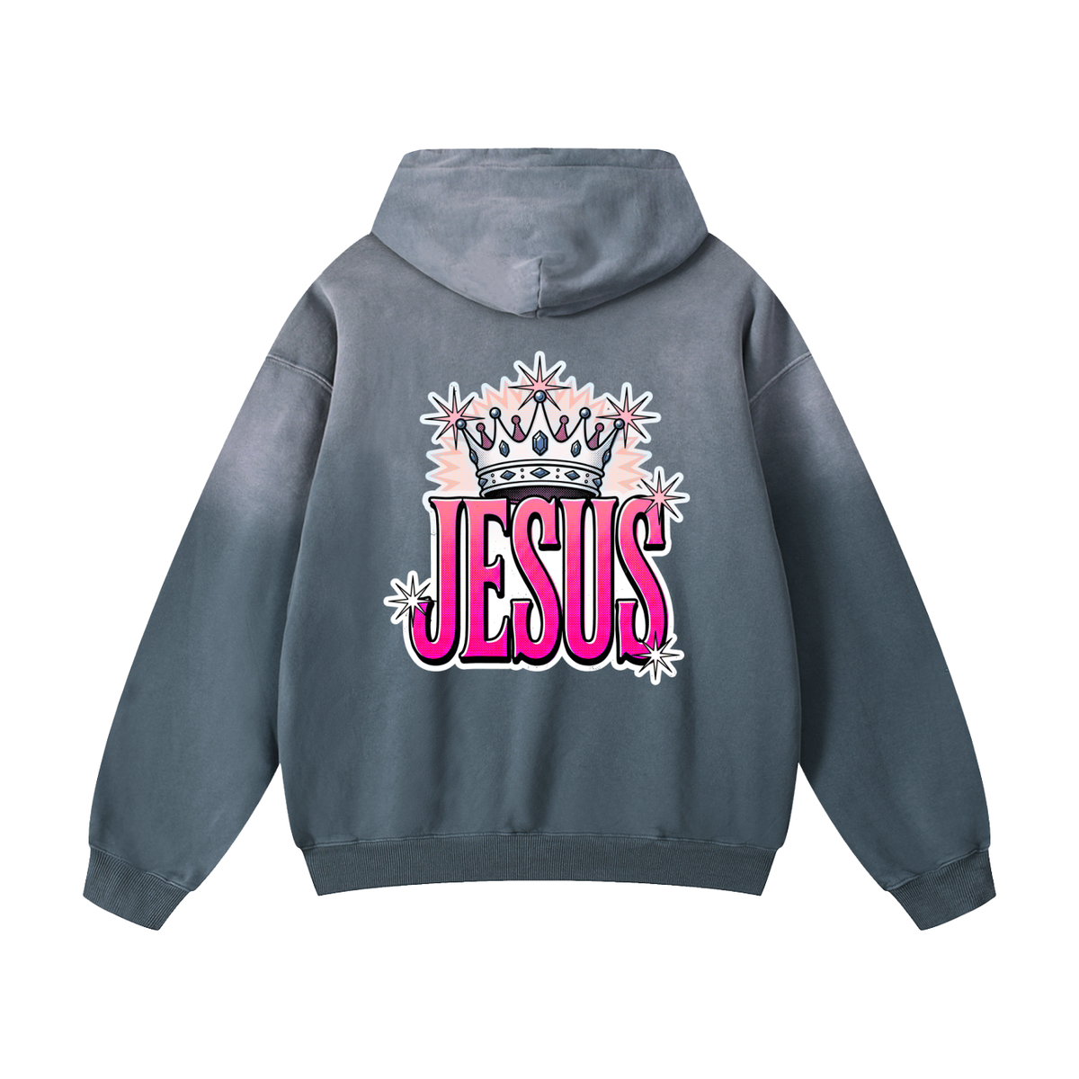 Jesus Heavyweight Sunfade Oversized Hoodie