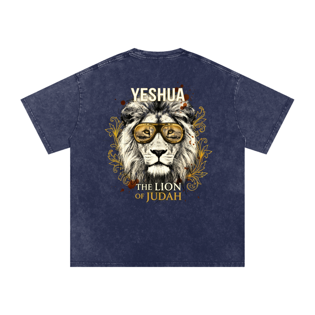 Yeshua Snow Washed Oversized Cotton T-Shirt