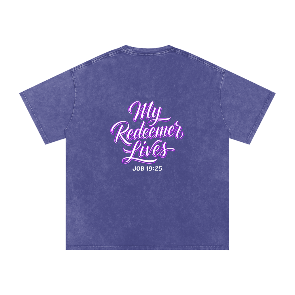 Redeemer Snow Washed Oversized Cotton T-Shirt