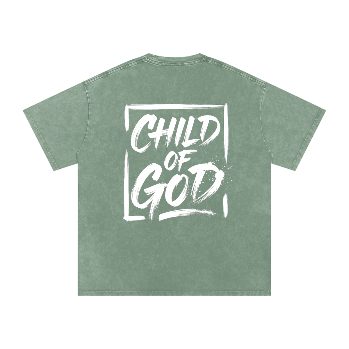 Child of God Snow Washed Oversized Cotton T-Shirt