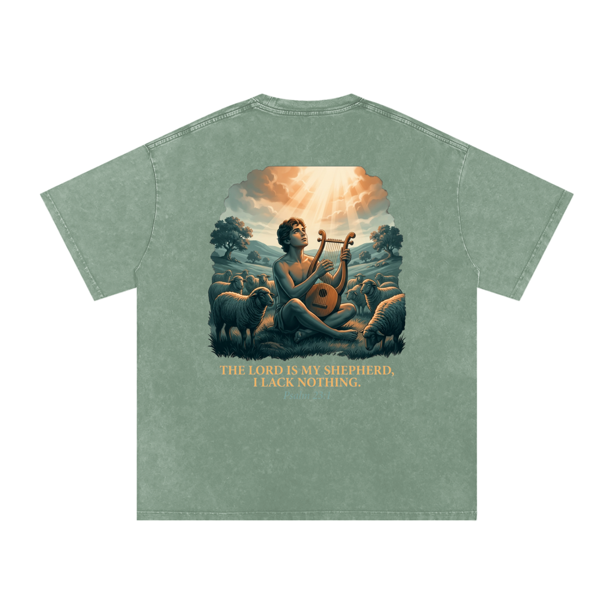 David Snow Washed Oversized Cotton T-Shirt