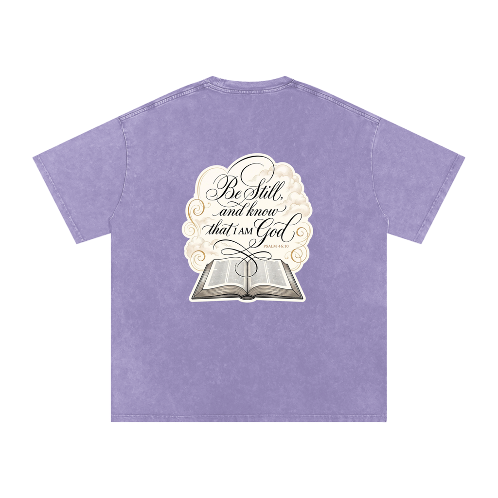 I AM Snow Washed Oversized Cotton T-Shirt