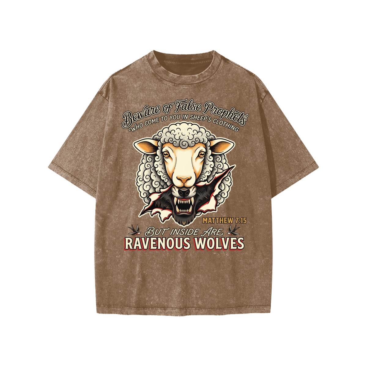Wolves Snow Washed Kids' T-Shirt