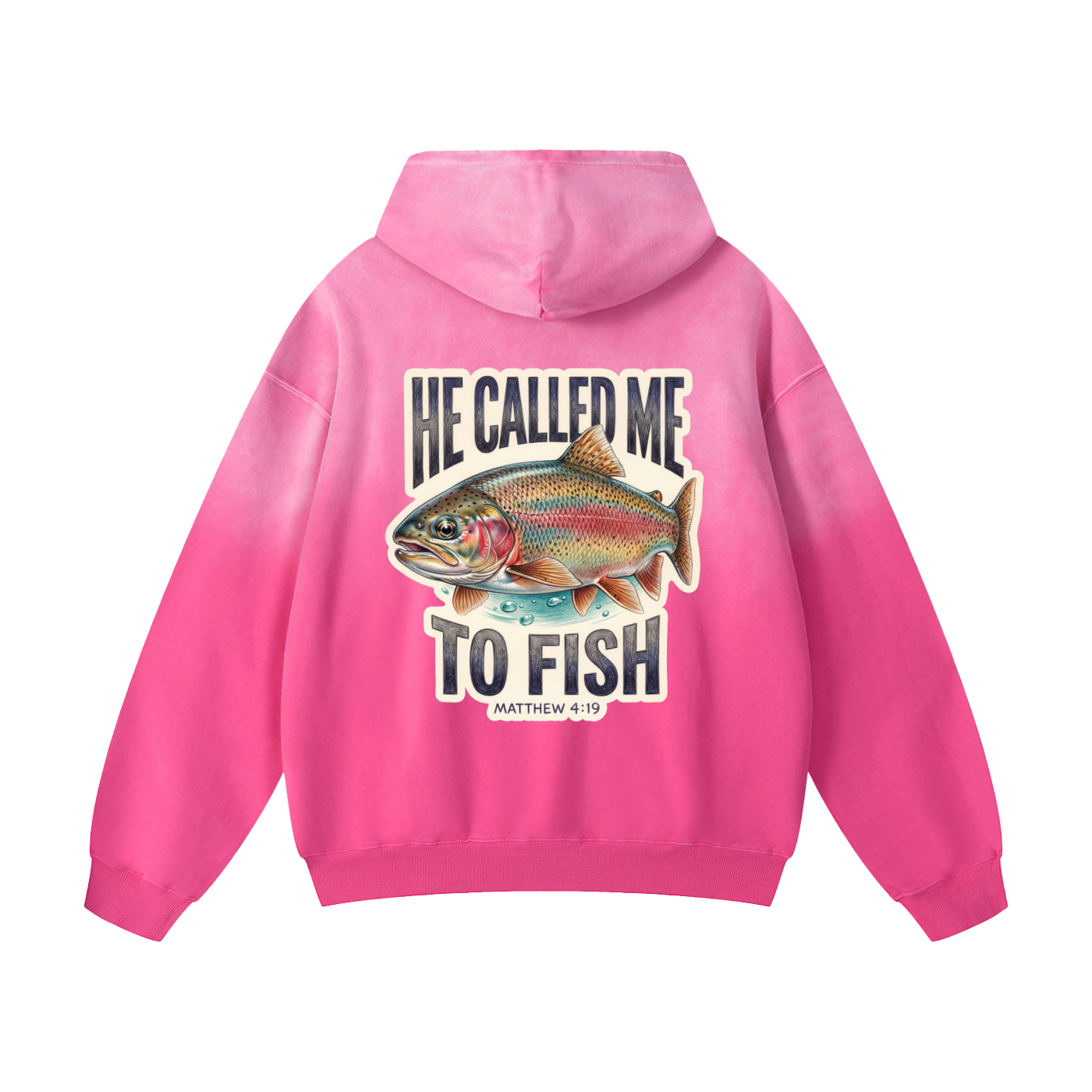 Called to Fish - Heavyweight Sunfade Oversized Hoodie -