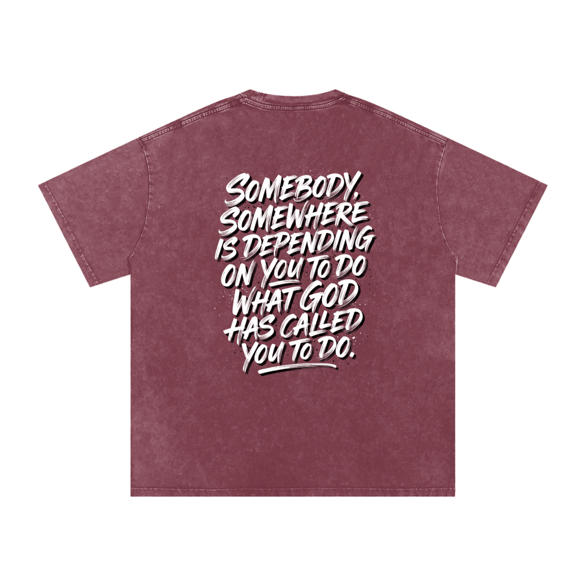 Someone somewhere Snow Washed Oversized Cotton T-Shirt