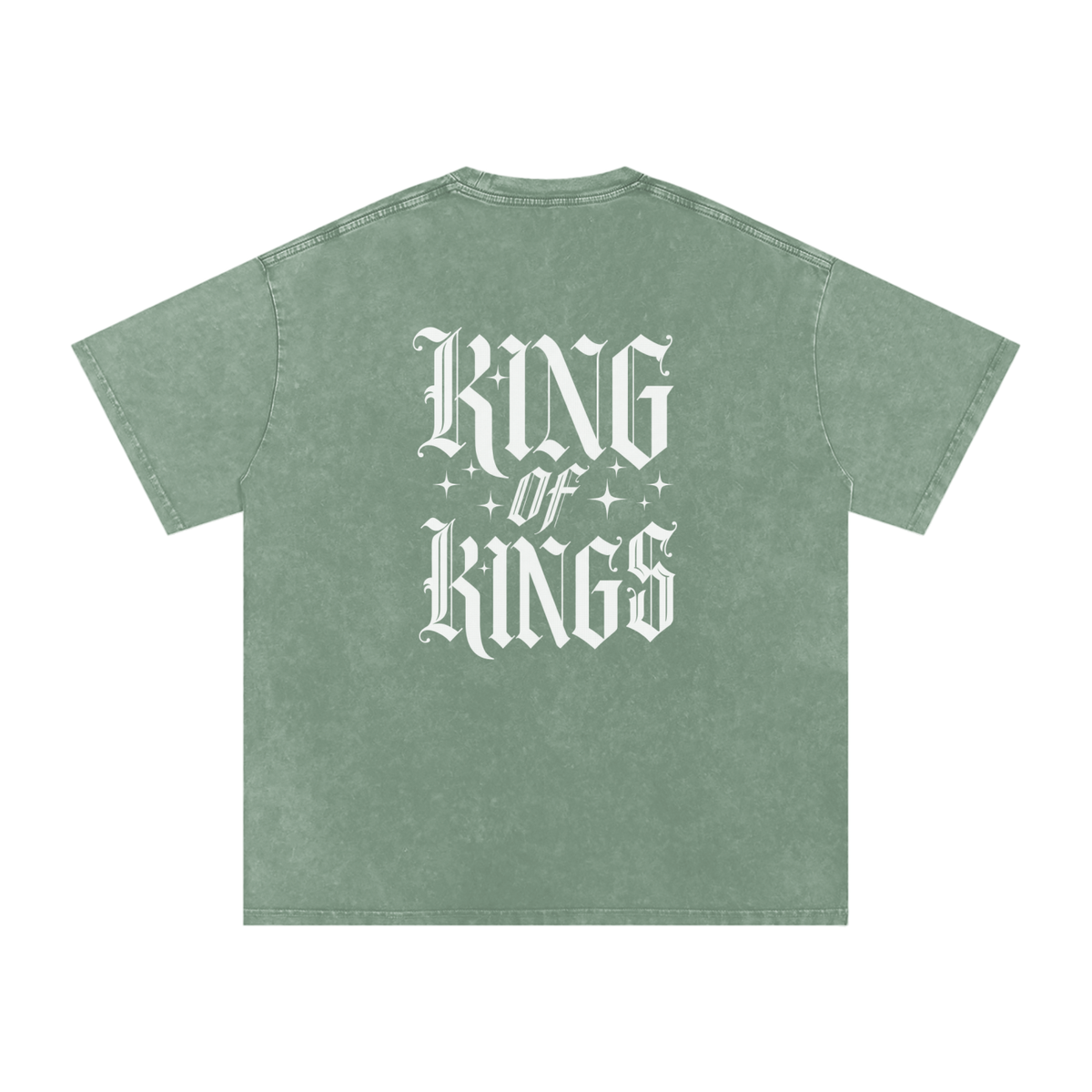 King of Kings Snow Washed Oversized Cotton T-Shirt
