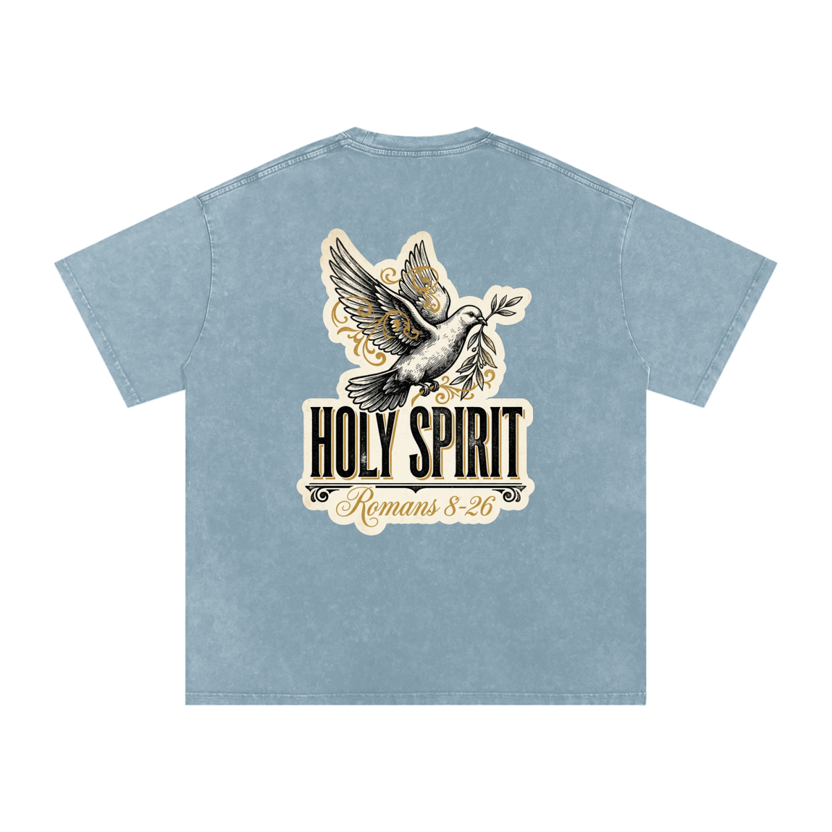 Holy spirt Snow Washed Oversized Cotton T-Shirt