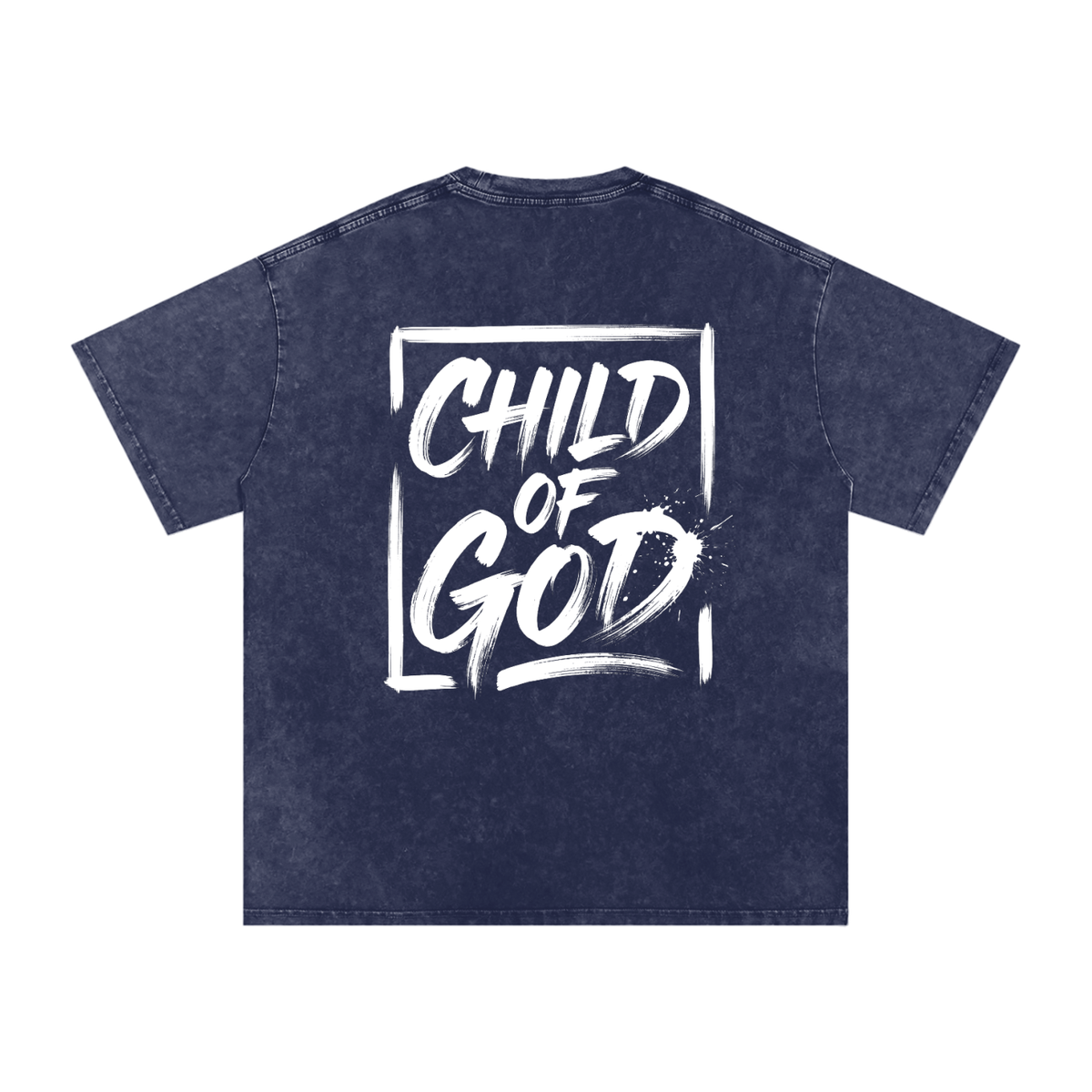 Child of God Snow Washed Oversized Cotton T-Shirt