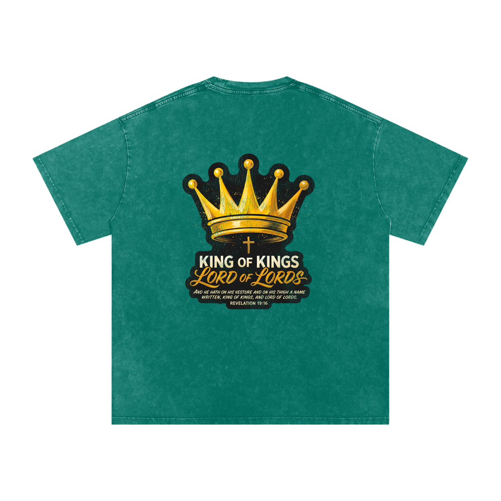 Lord of Lords Snow Washed Oversized Cotton T-Shirt