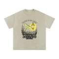 Moth Snow Washed Oversized Cotton T-Shirt