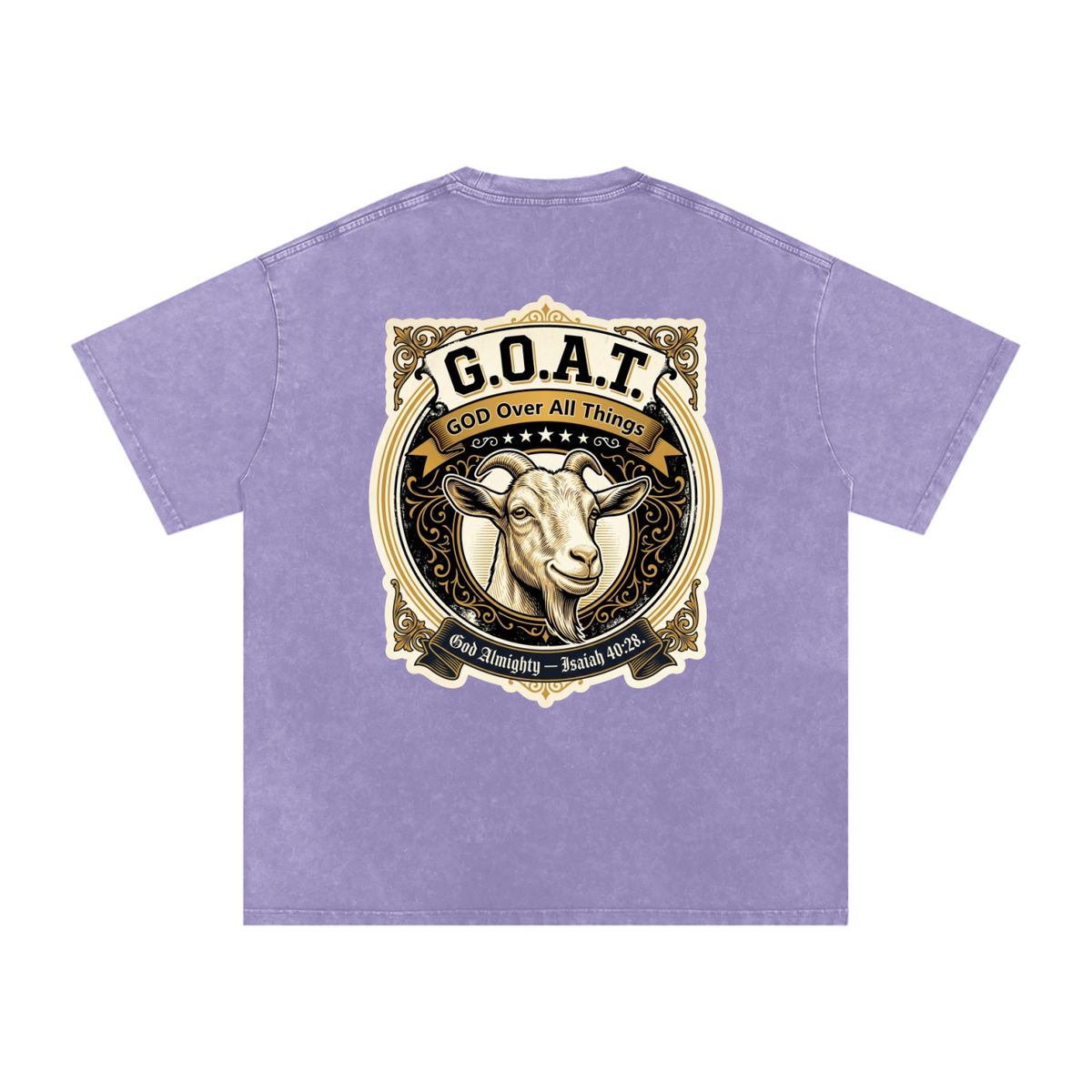 GOAT Snow Washed Oversized Cotton T-Shirt