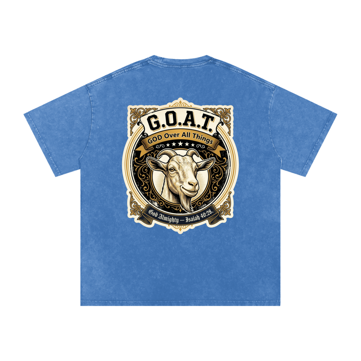 GOAT Snow Washed Oversized Cotton T-Shirt