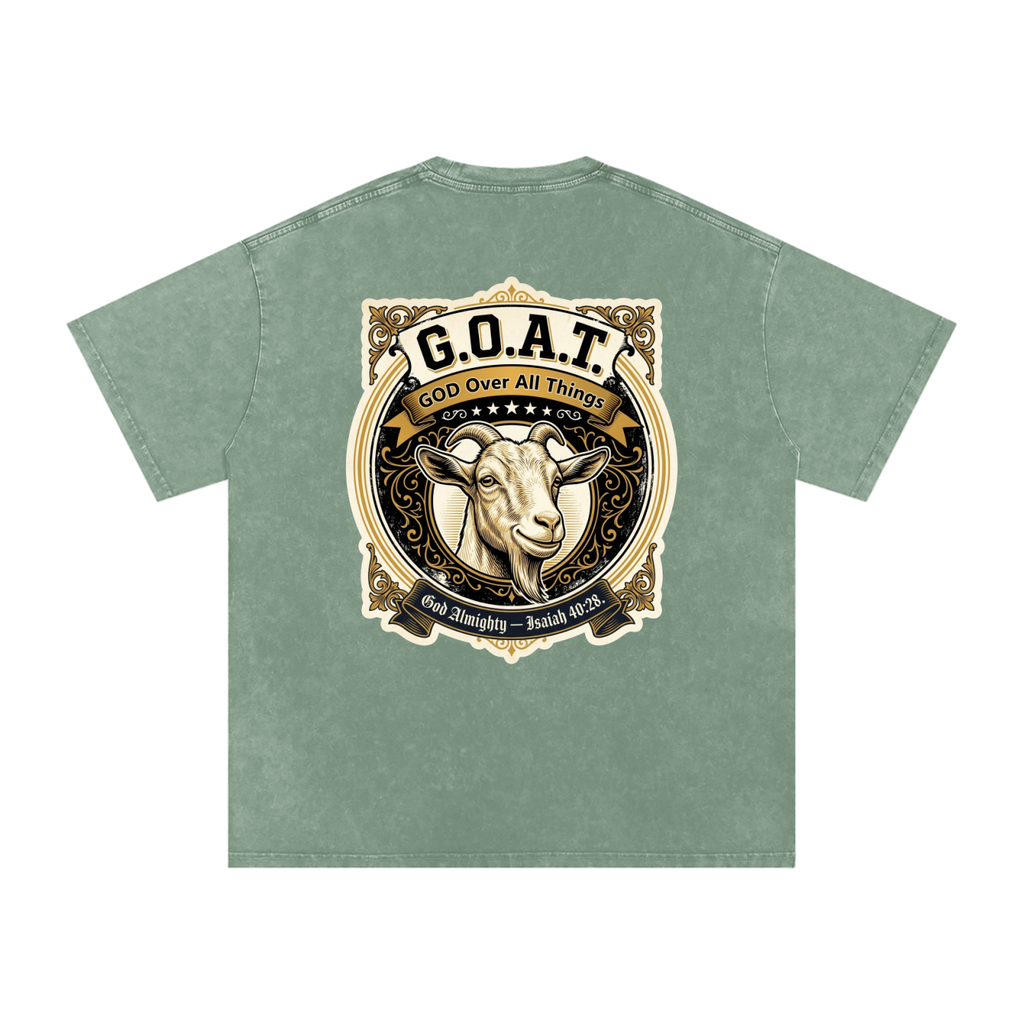 GOAT Snow Washed Oversized Cotton T-Shirt